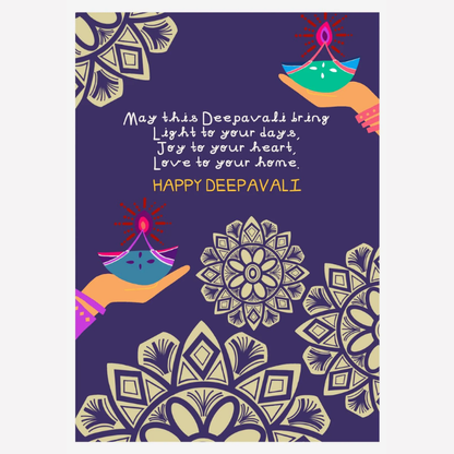 Festive Deepavali Greeting Cards