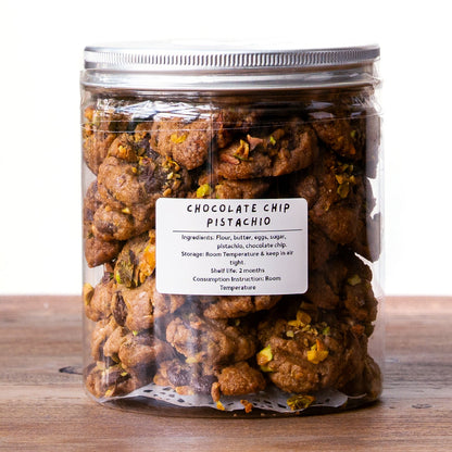Chocolate Chip Pistachio Cookies
