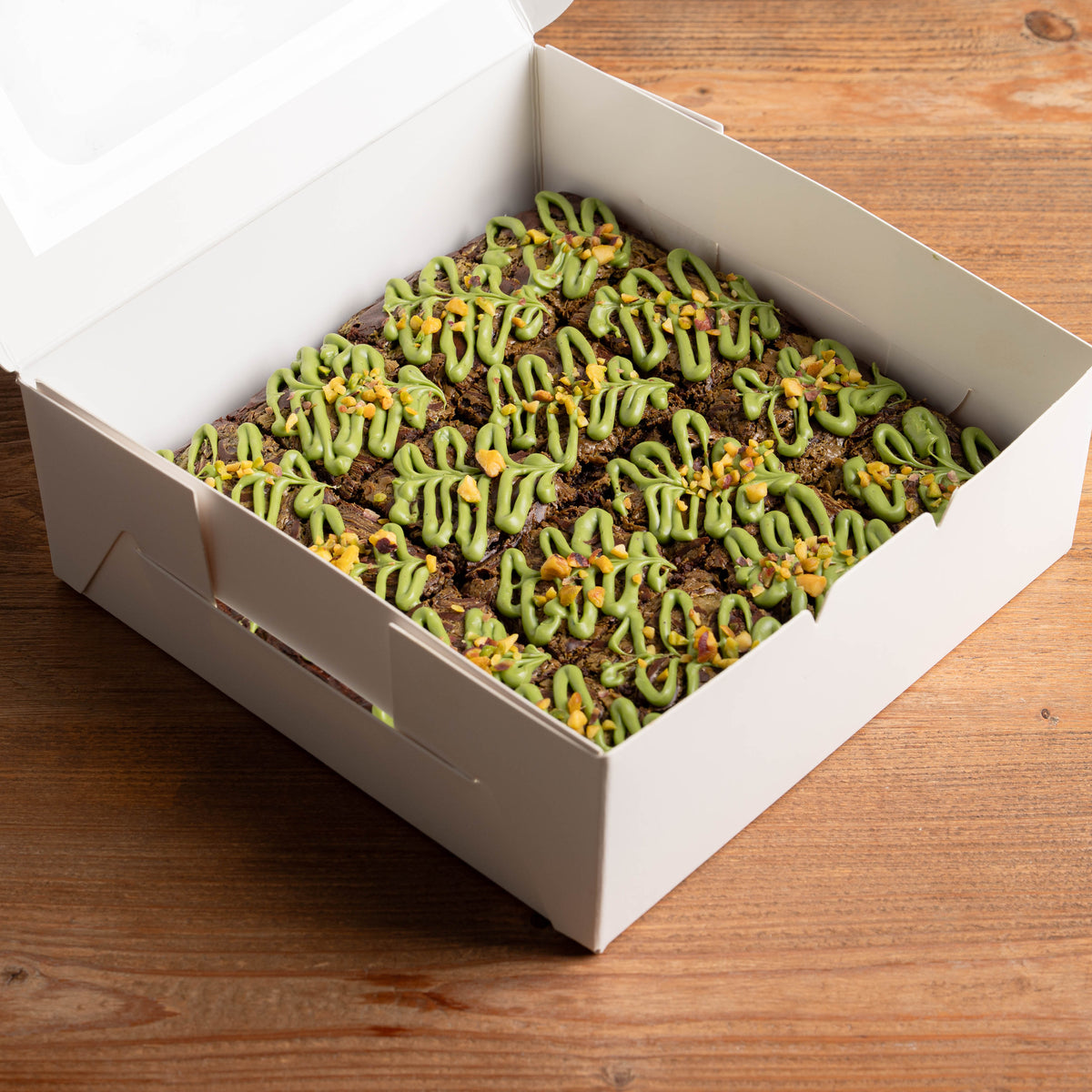 Pistachio Chocolate Brownies