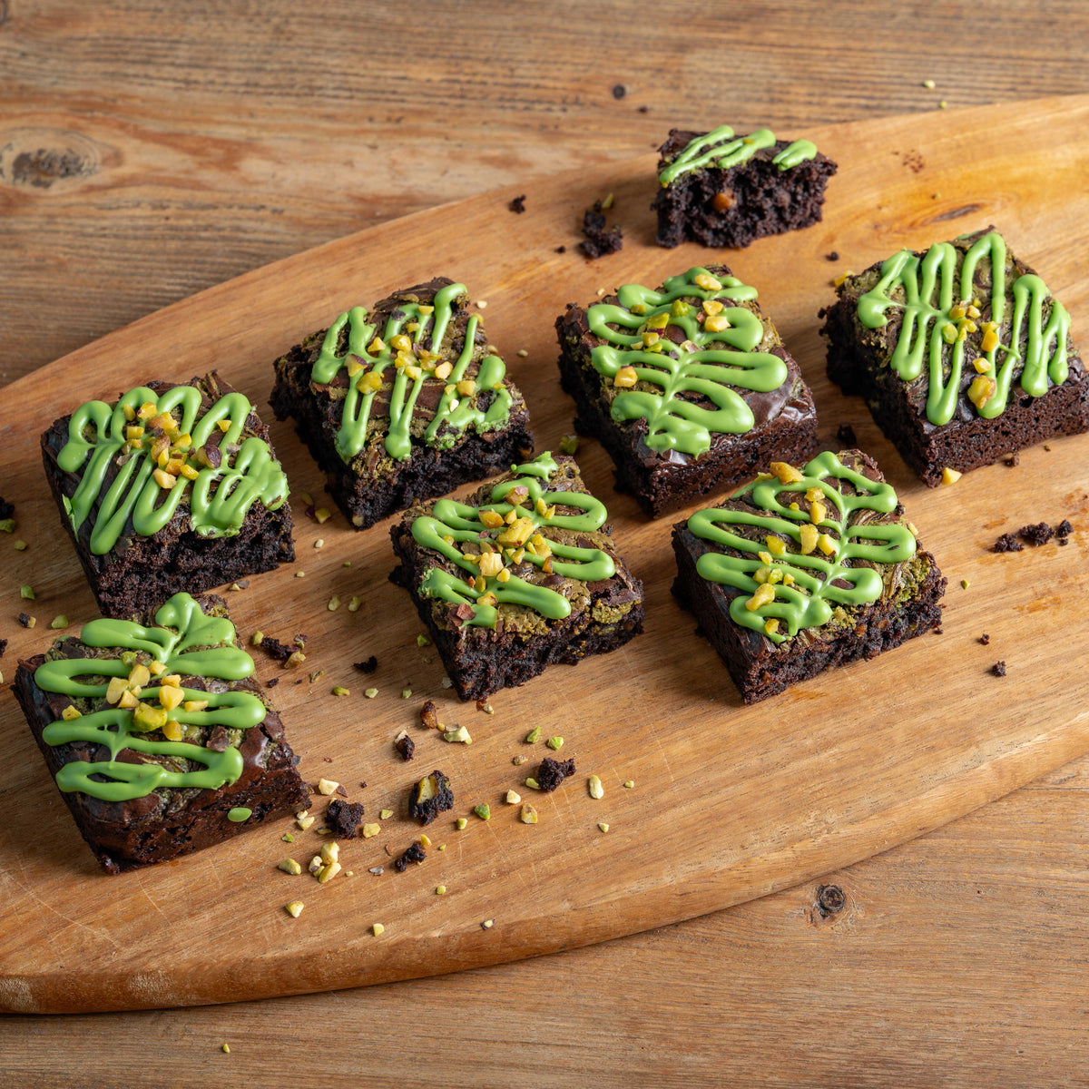 Pistachio Chocolate Brownies